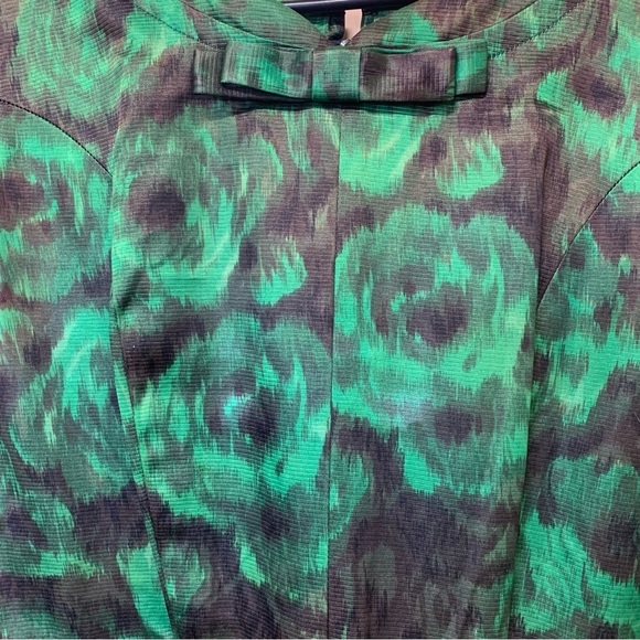 Nelly Don - vintage - Dress Women size 12 Black Green - Picture 2 of 10